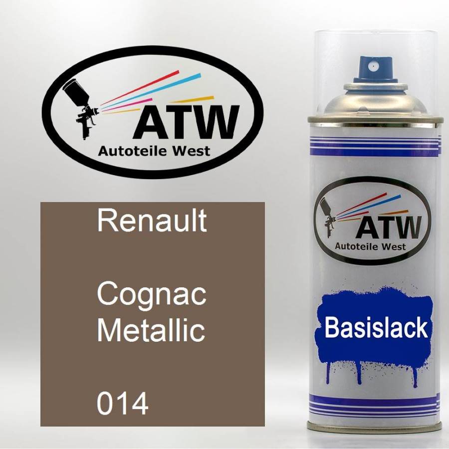 Renault, Cognac Metallic, 014: 400ml Sprühdose, von ATW Autoteile West.